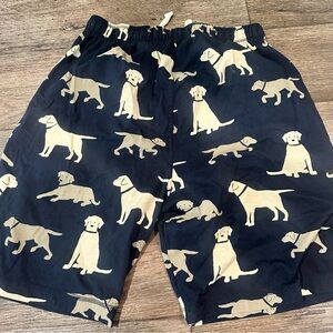 Lazy One Navy Dog Print Men's Shorts